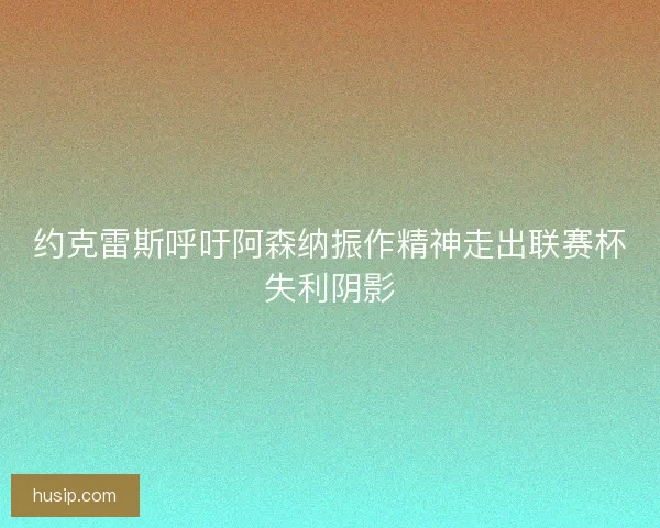 约克雷斯呼吁阿森纳振作精神走出联赛杯失利阴影 约克雷斯呼吁阿森纳振作精神走出联赛杯失利阴影